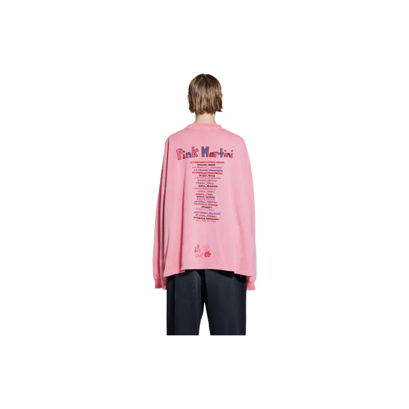 Balenciaga T-Shirts Unisex Pink-3