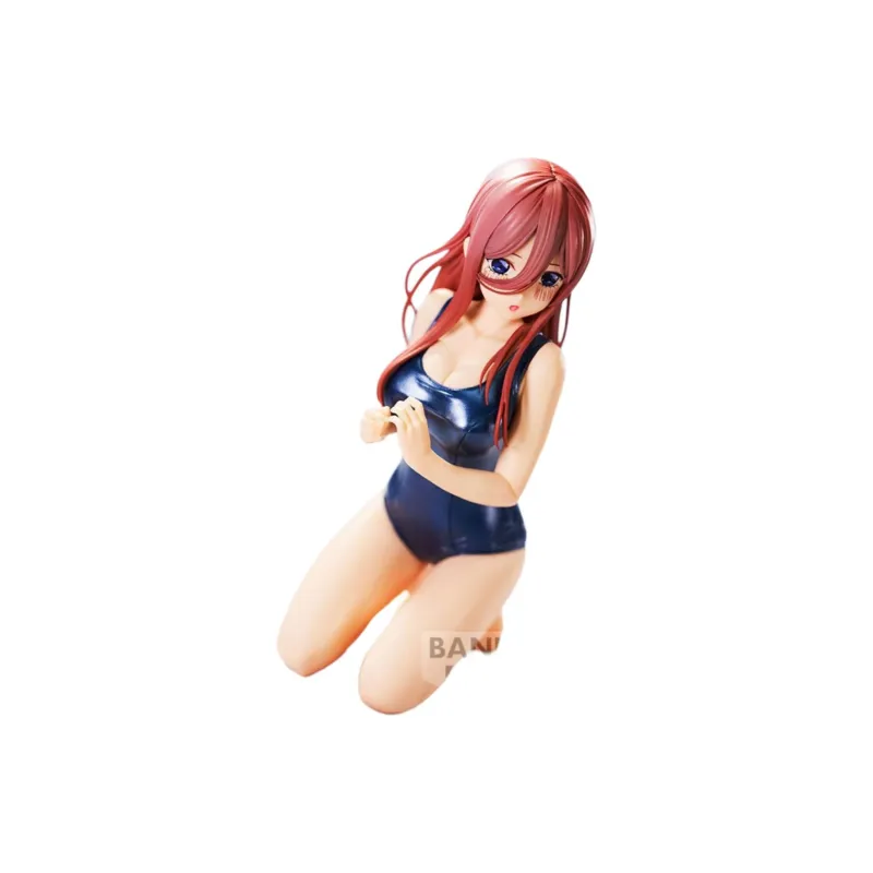 BANPRESTO Miku Nakano Celestial Vivi Movie, The Quintessential Quintuplets, School Swimsuit Bonus Gifts-3