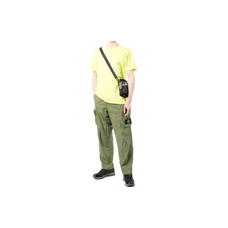 STONE ISLAND SS22 Casual Pants Men's Green-3