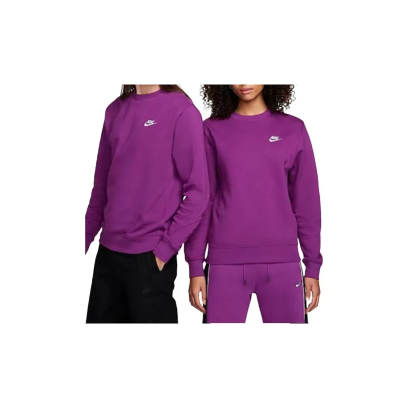 Nike Sportswear Club Fleece Crew Sweatshirt Men's Purple-3