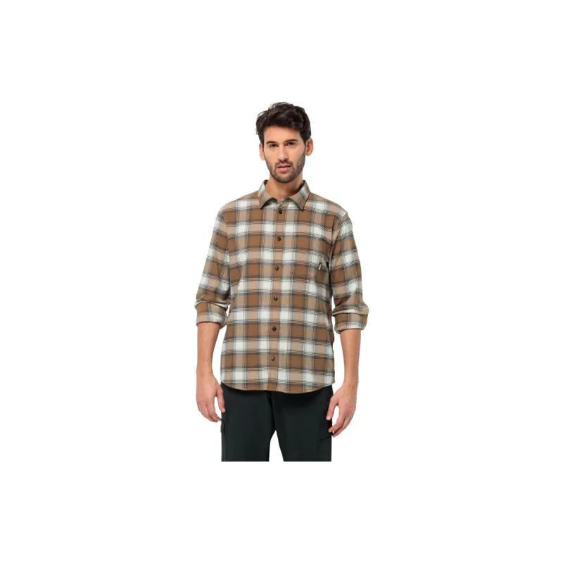 Jack Wolfskin Wanderweg Shirt M Shirt Men's Green-4