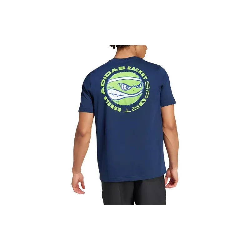 Adidas T Shirt Men's Collegiate Marine Blue-2