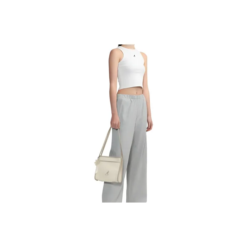 KANGOL Fabric Tote Bag Shopping Bag Handbag Shoulder Bag Regular Unisex Ecru-4