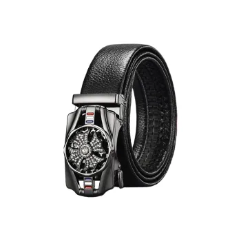 CARTELO Cow Split Leather Belts Men's Width 3.5cm Gift Box Set
