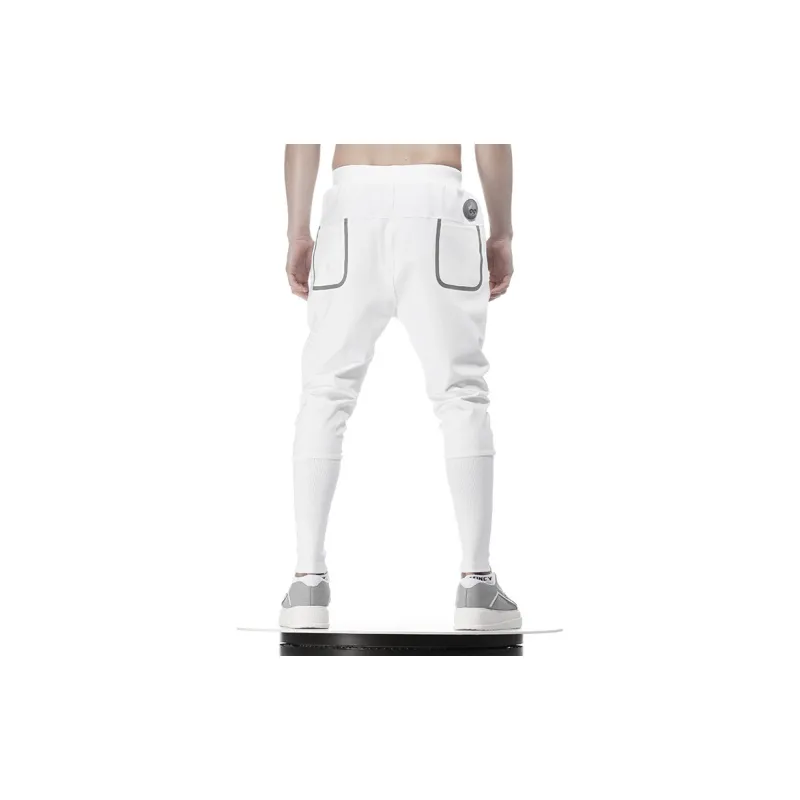 NORVINCY Long Ribbed Elastic Cuff Knitted Sweatpants Unisex-3