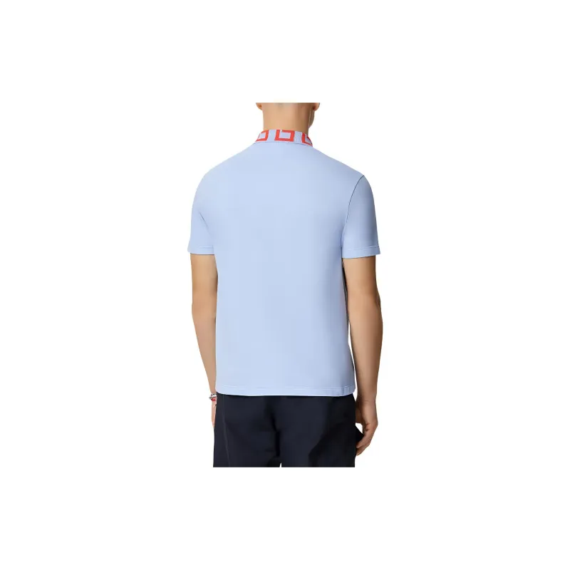 VERSACE Medusa Embroidered Short Sleeved Polo Shirt-3