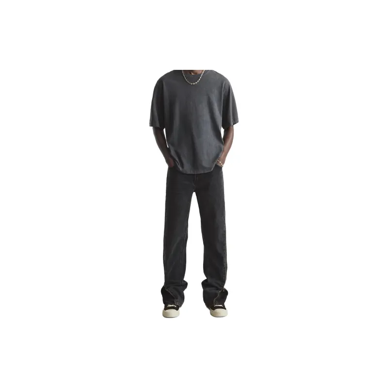 ZARA Jeans Men Black-3
