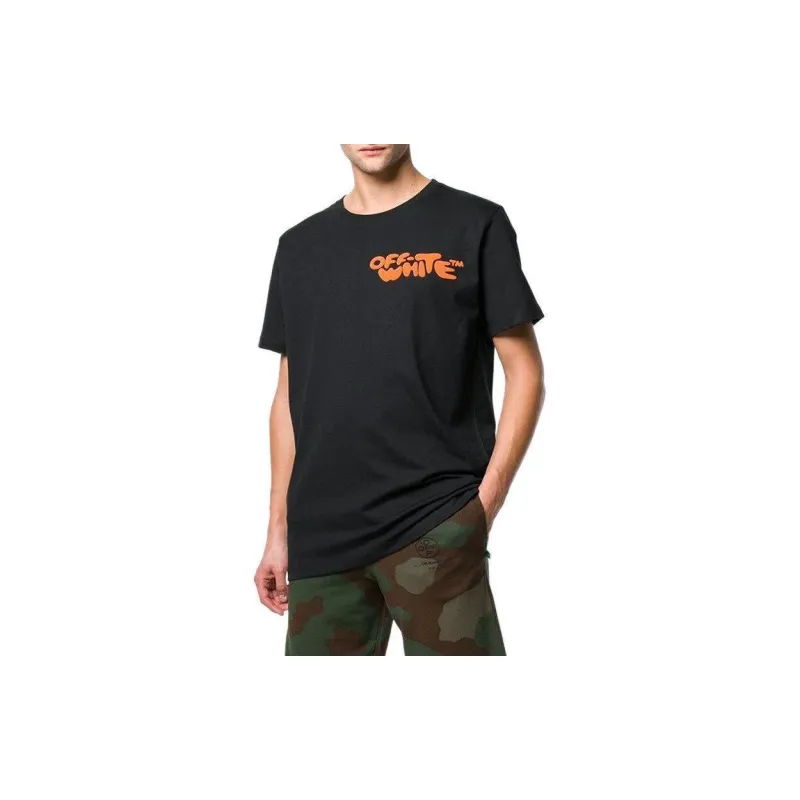 OFF WHITE Logo Print T Shirt-2