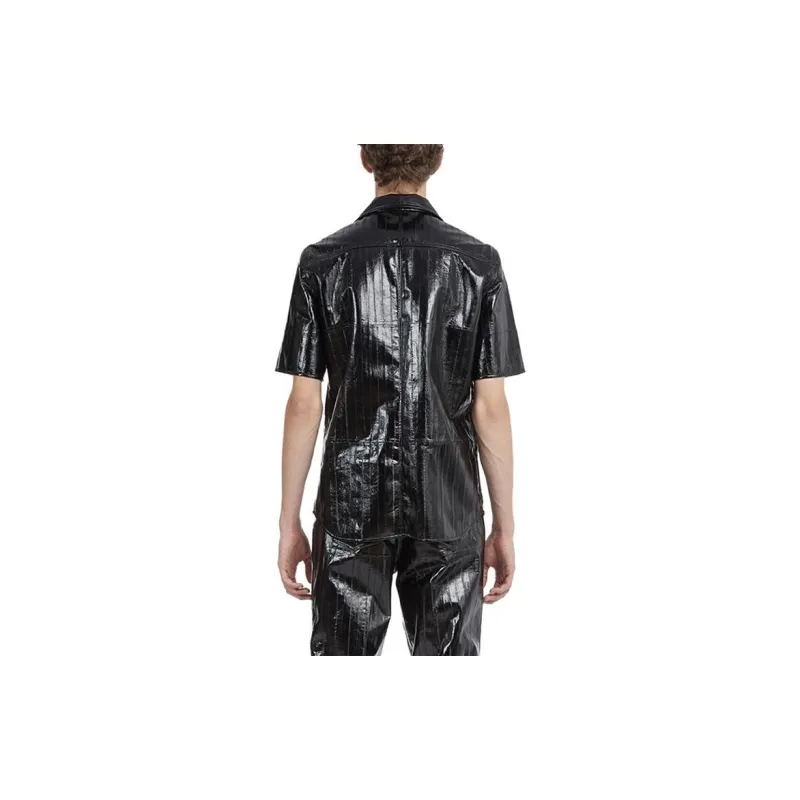Ferragamo Leather Jackets Men Black-3