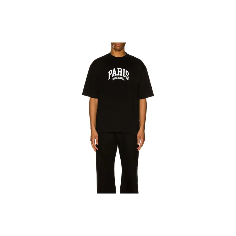 Balenciaga Mens Cities Paris Medium Fit T shirt-3