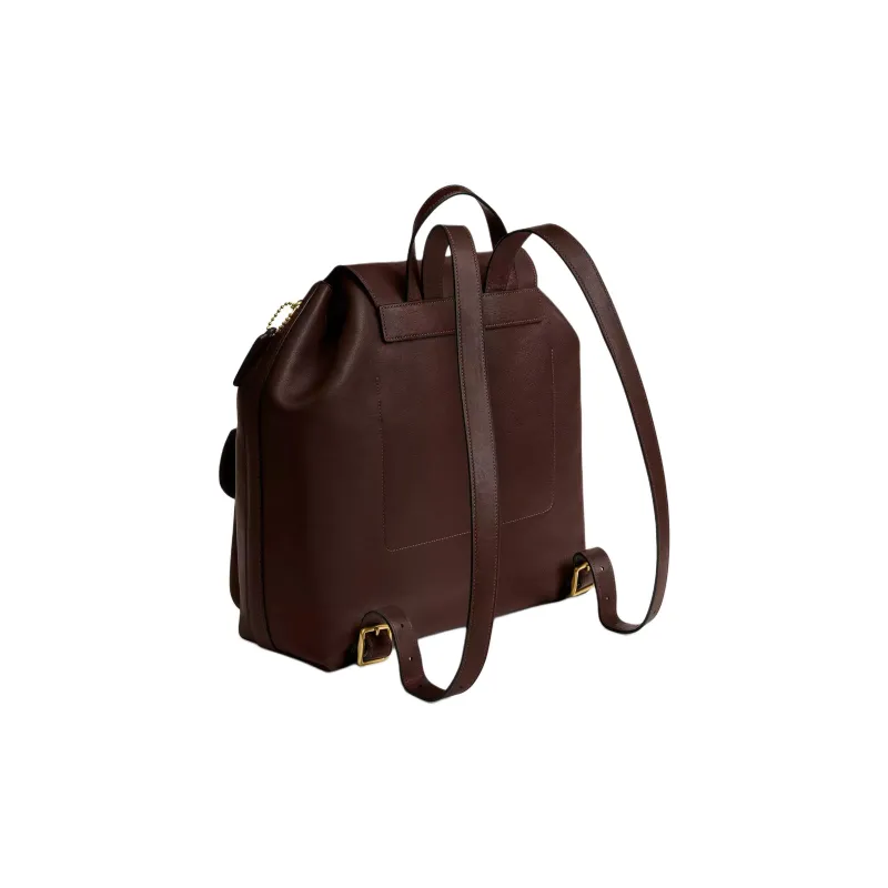 COACH Crosby Grain Leather Backpack Tubas Women's Maple-1