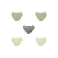 5 Pack (Green+Green+Gray+Apricot+Apricot)