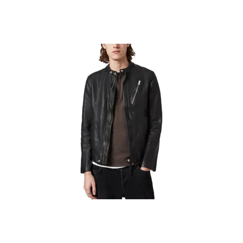 ALLSAINTS Leather Jacket Men's Black-1