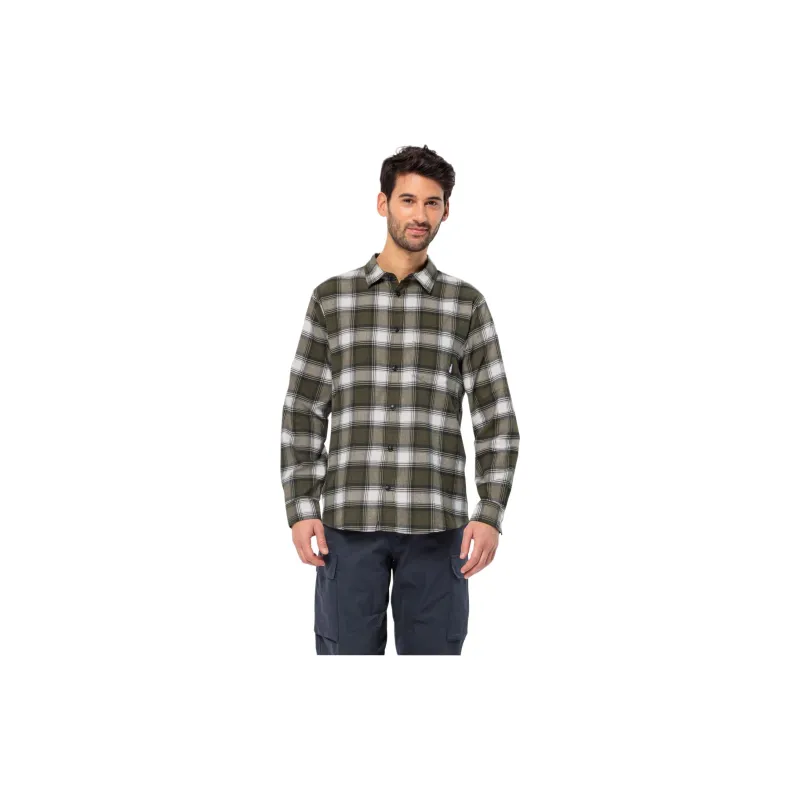 Jack Wolfskin Wanderweg Shirt M Shirt Men's Green-1