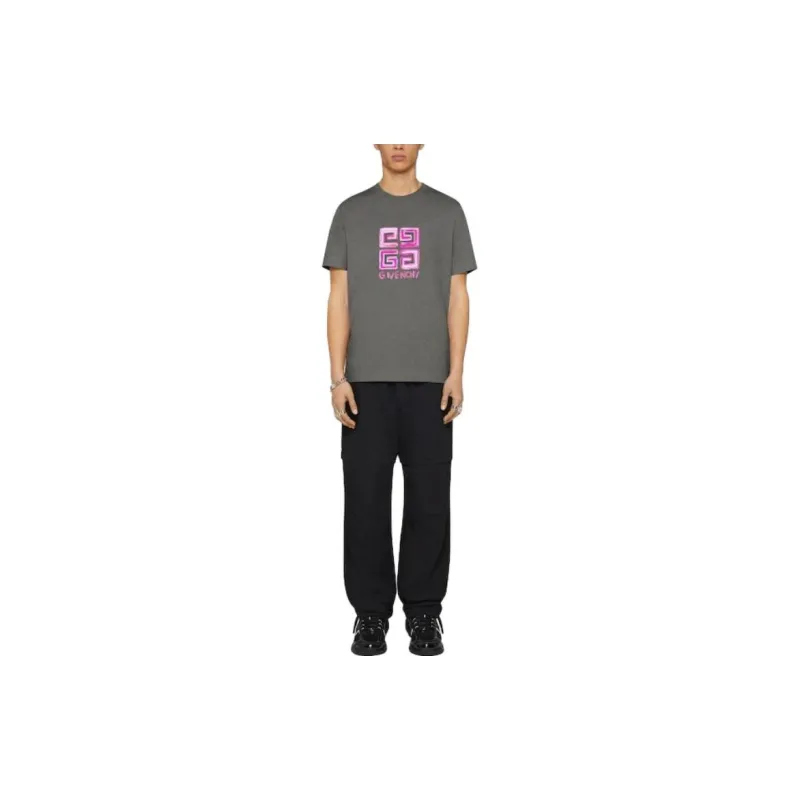 Givenchy 4G Logo Crewneck T Shirt-1
