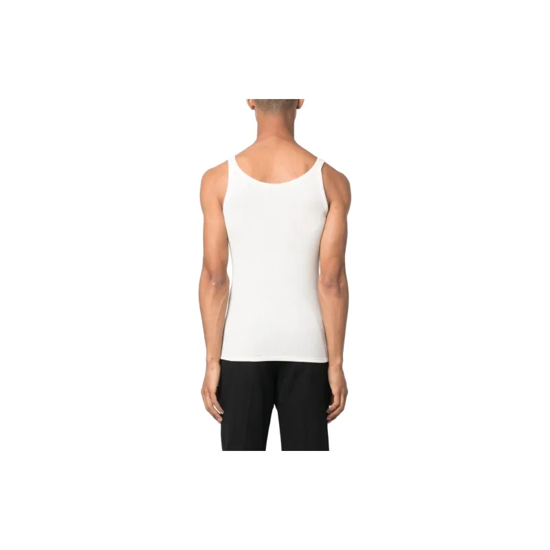 SAINT LAURENT Cassandre Sleeveless Tank Top-4