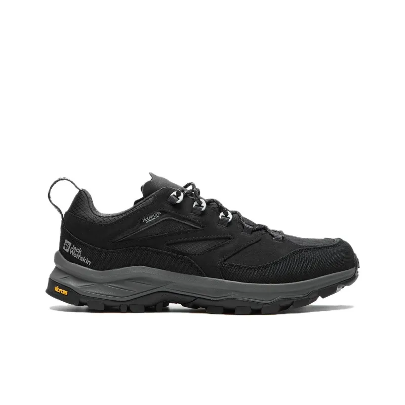 Jack Wolfskin Slip Resistant Low Top Trekking Shoes Women's Dark Gray Blue-1