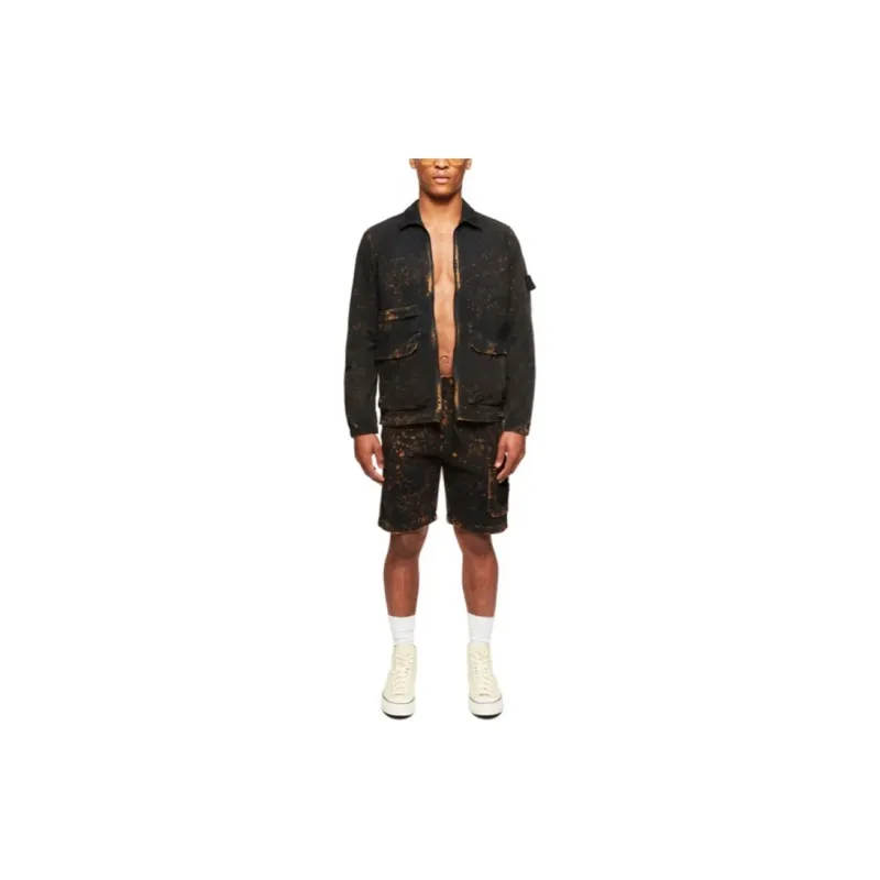 STONE ISLAND SS22 Jackets Coats Fall Men's Black-2