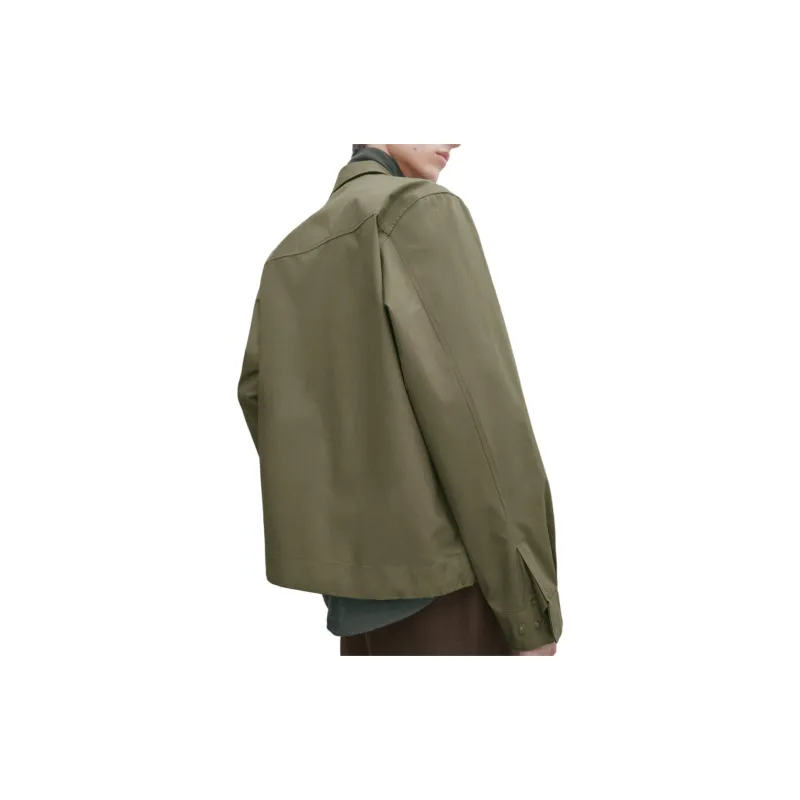 Massimo Dutti Jackets Coats Men's Khaki Green-4