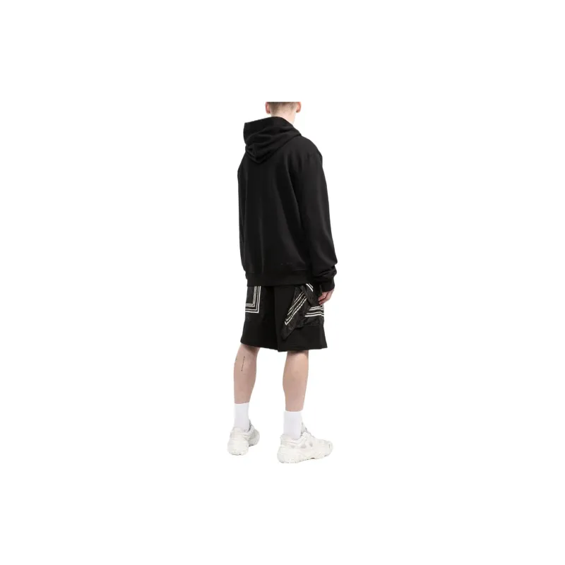 VERSACE La Greca Logo Printed Shorts-3