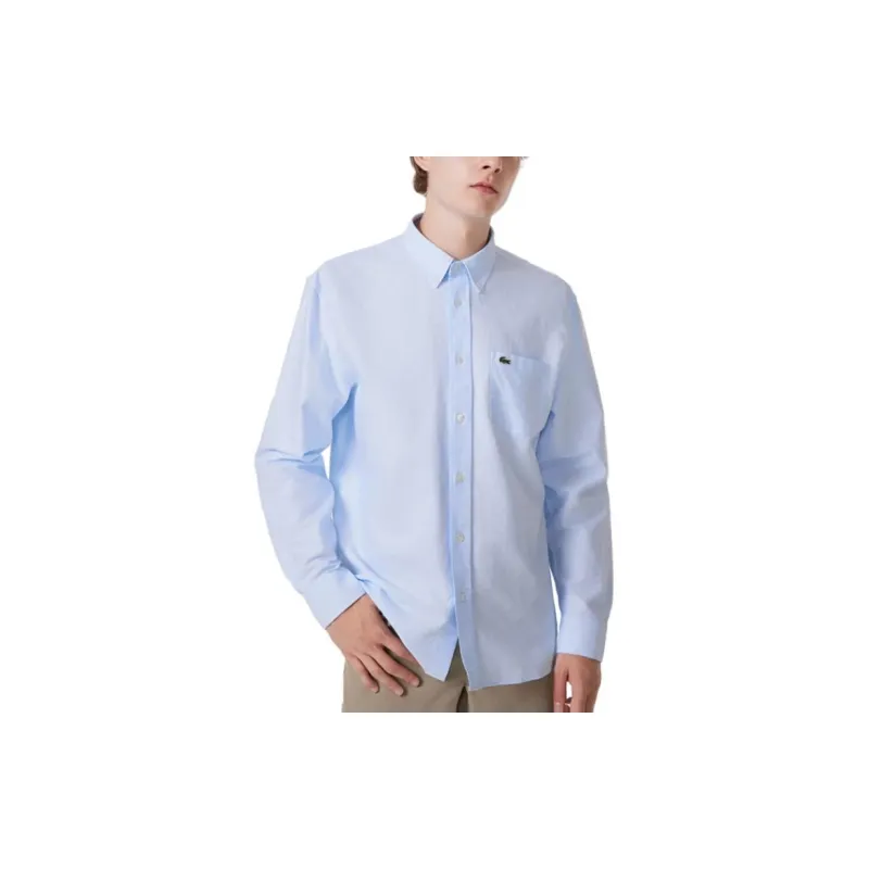 LACOSTE FW23 Shirt Men's Light Blue-3