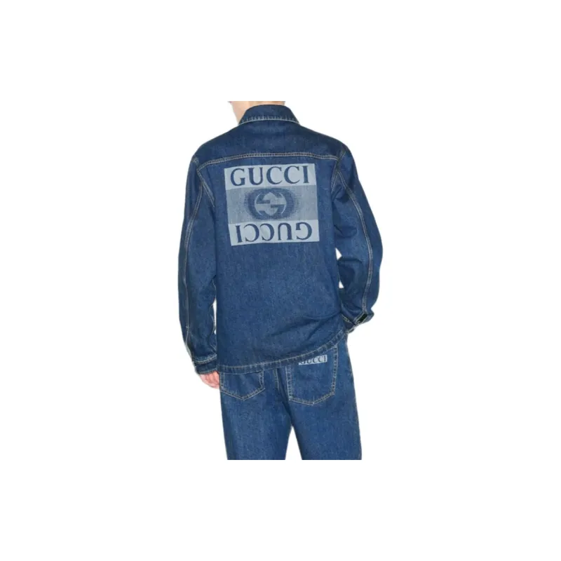 GUCCI Collared Button Up Jacket-2