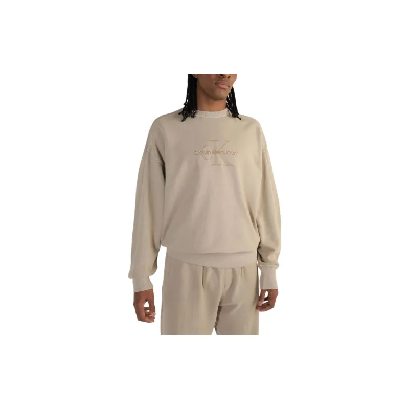 Calvin Klein Logo embroidered Crew neck Sweatshirt-2