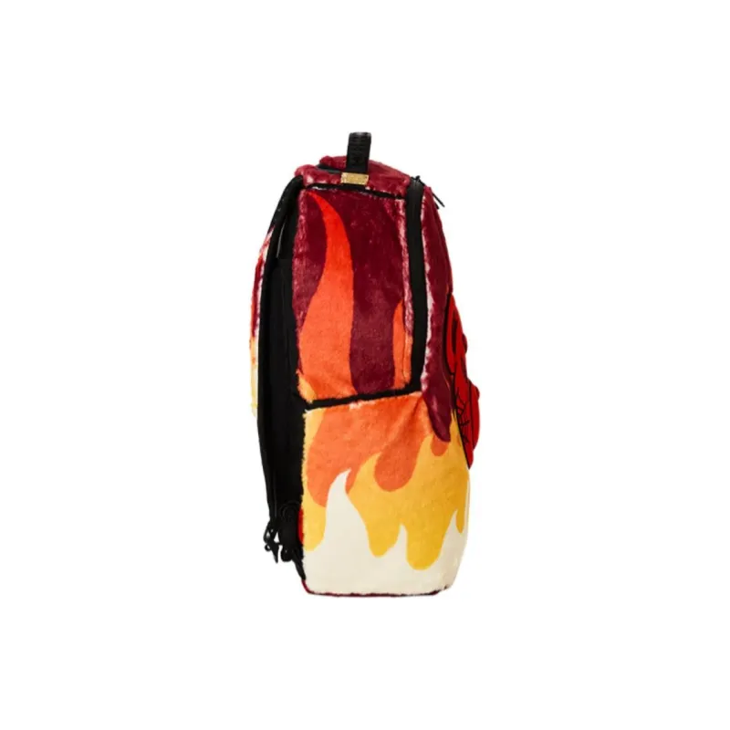 SPRAYGROUND Polyester Backpack Large Size Unisex Lake Green/Orange/Burgundy-9