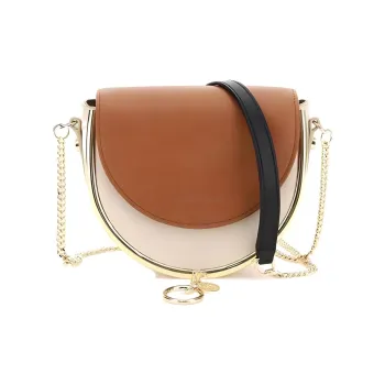 See By Chloe Smooth Cow Leather Crossbody Bag Shoulder Bag Women's Brown