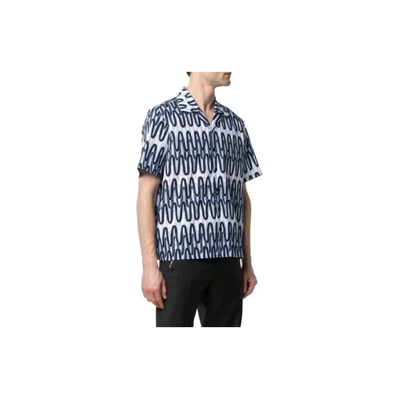 Neil Barrett Shirts Men Blue-2