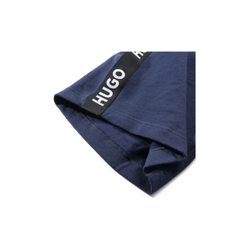 HUGO BOSS Sporty Logo tape Cotton Shorts-5