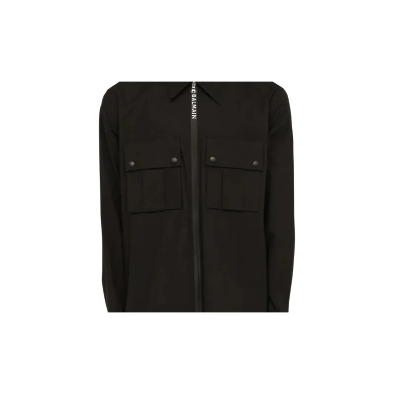 BALMAIN Zip Up Shirt-5