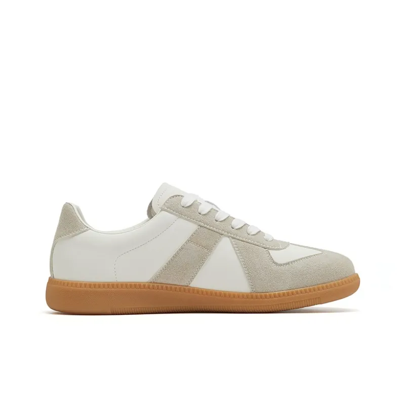 JOSINY Wear-resistant Lightweight Breathable And Non-slip. Low-Top Casual Couple Skateboard Shoes Gray White Gray Black-2