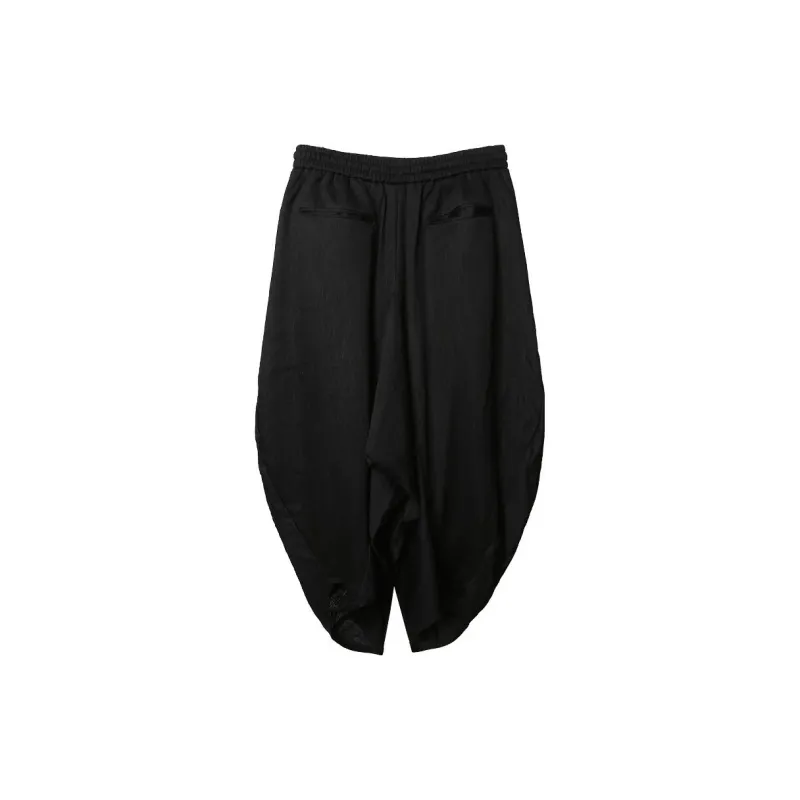 RAYSHOW Casual Pants Men's Black-1