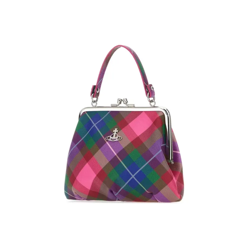Vivienne Westwood Granny Frame Checked Tote Bag-1