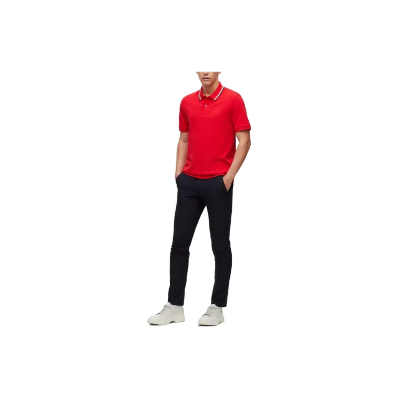 HUGO BOSS Polo Shirts Men Red-3