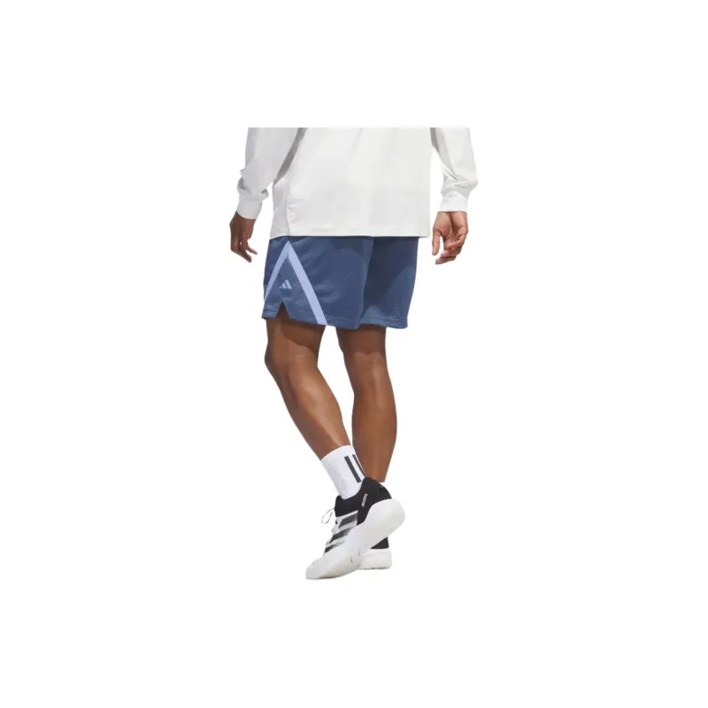Adidas Select Mesh Basketball Shorts Men's Pre-painted Ink Blue / Blue Sparks-4