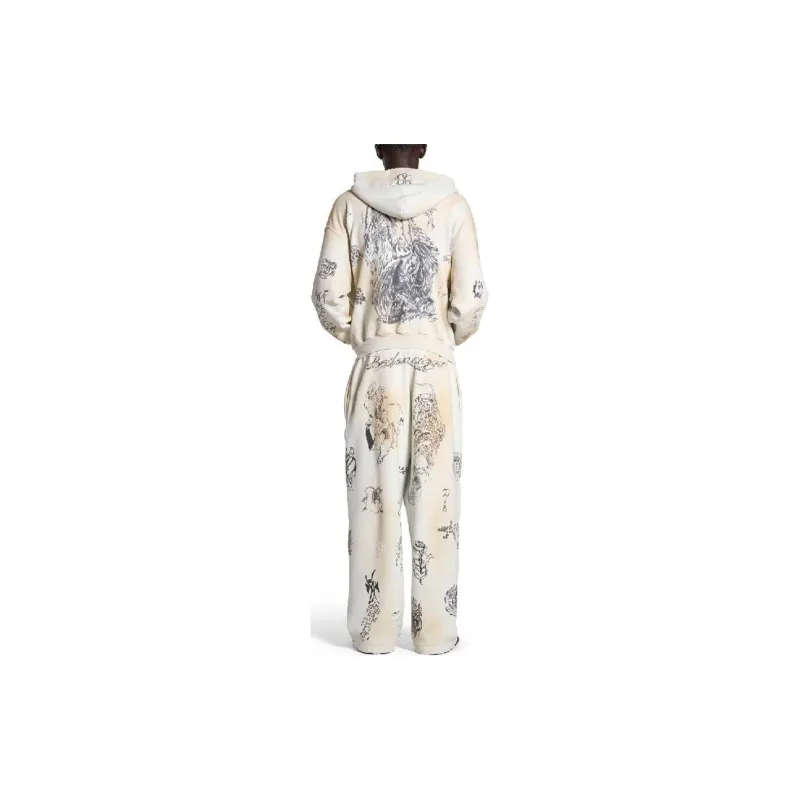 Balenciaga Men's Tat Baggy Sweatpants-3