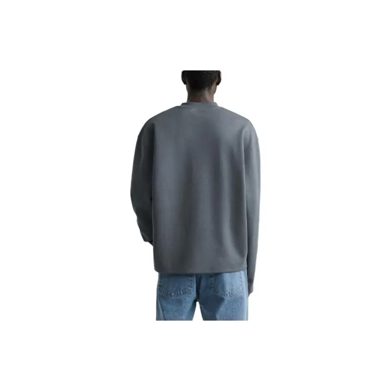 ZARA Sweatshirts Men Gray-3
