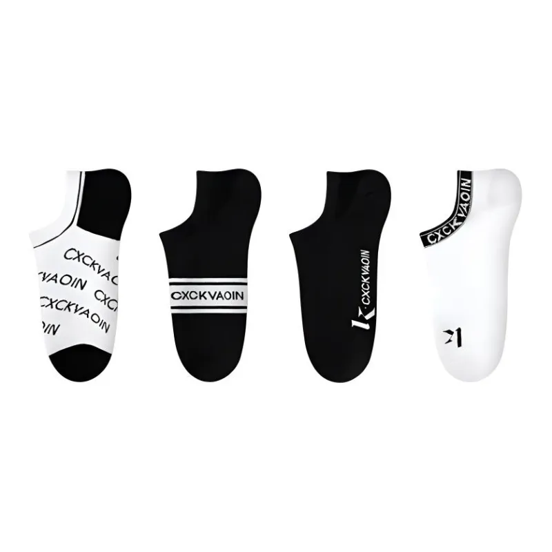 Inside The Orange No-Show Socks Men's 4 Pack-4
