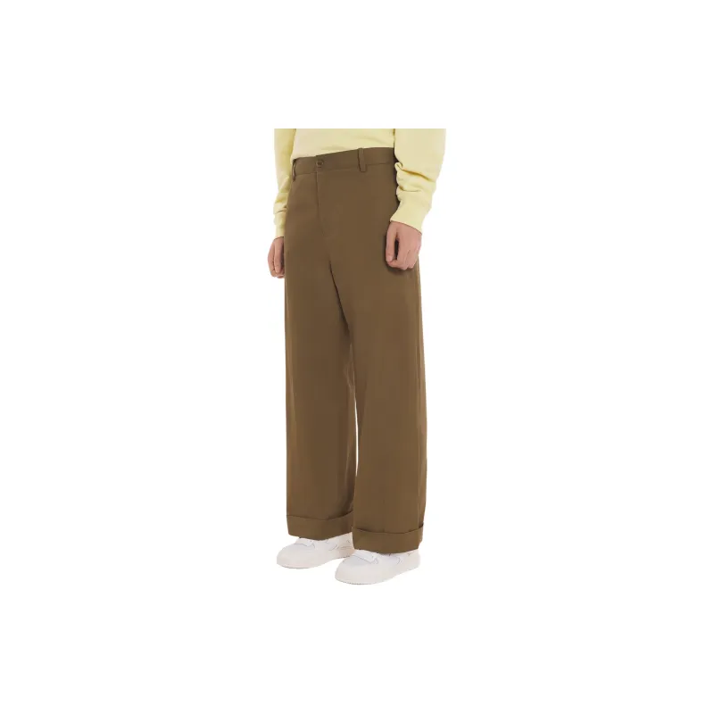 Maison Kitsune Logo Embroidered Straight Leg Chinos-3