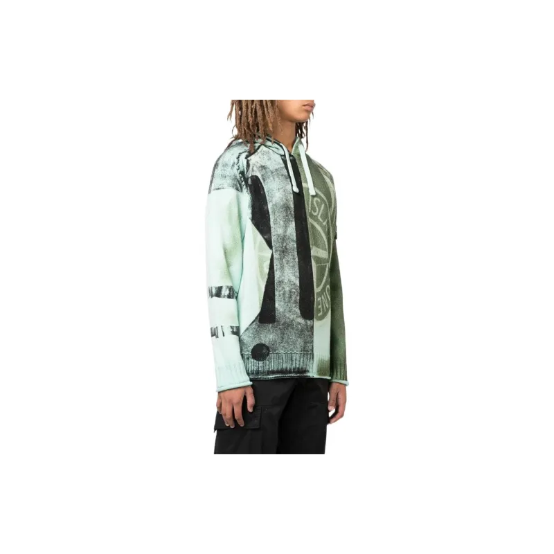 STONE ISLAND Two tone Hoodie-3