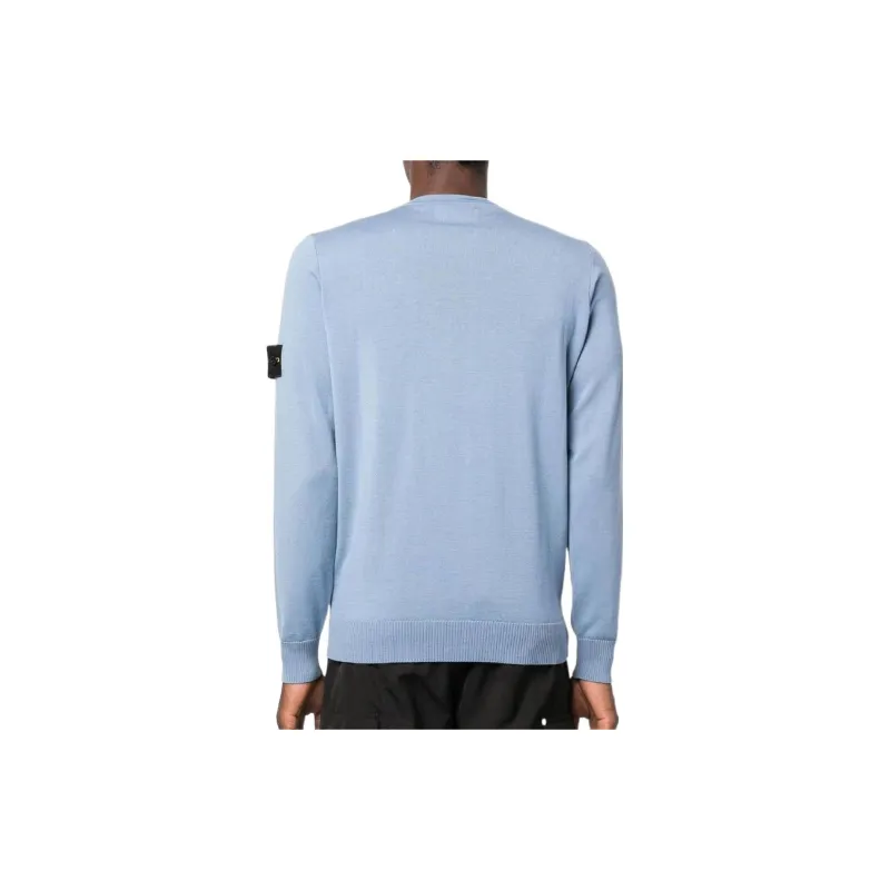 STONE ISLAND Logo Patch Crewneck Jumper-2