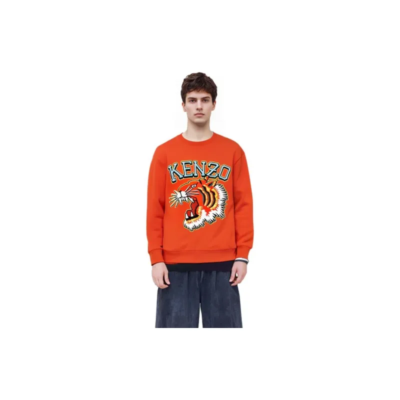 KENZO Sweatshirts Men Orange Red-6