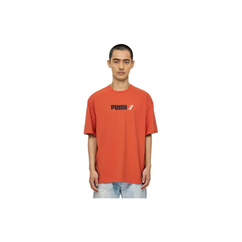 PUMA CLASSICS T Shirt Men's Garnet Red-2