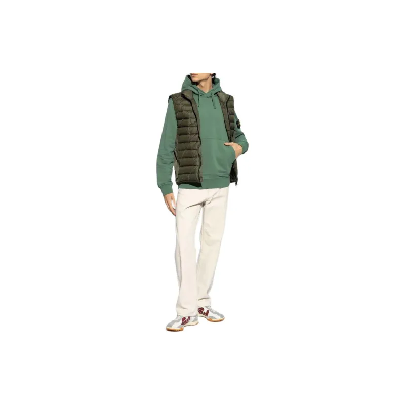 STONE ISLAND Fleece Garment Dyed Hoodie-3