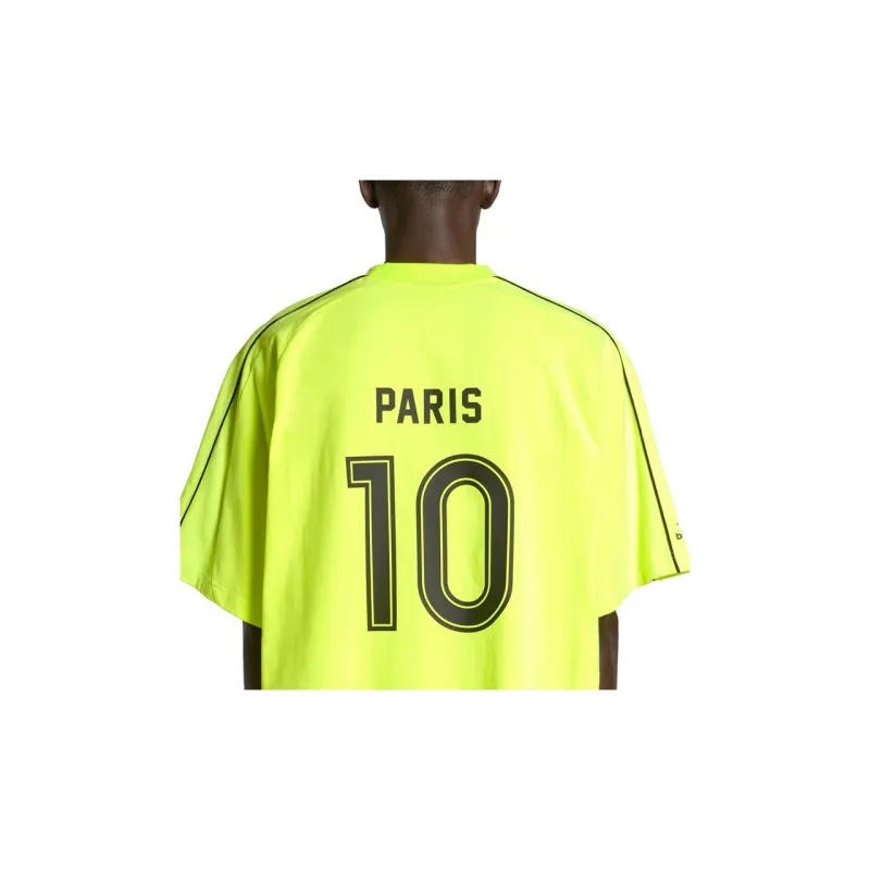 Balenciaga T-Shirt Loose Fit Style Unisex Fluorescent Yellow-5