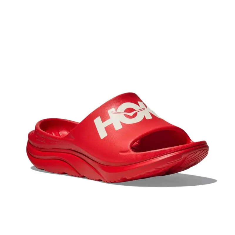 HOKA ONE ONE Ora Athletic Slide Vermillion White-1