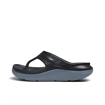 ENBO Quiet Abrasion Resistant Slip Resistant Flip Flops Men's Gray Black