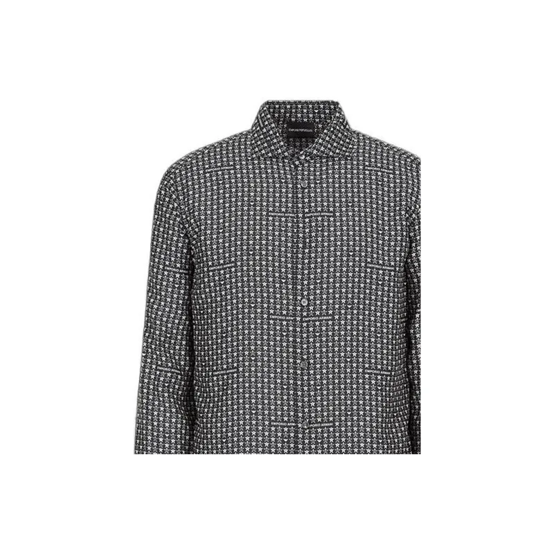 EMPORIO ARMANI Shirts Men Black-4